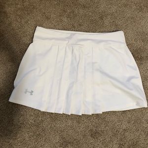 White tennis skirt